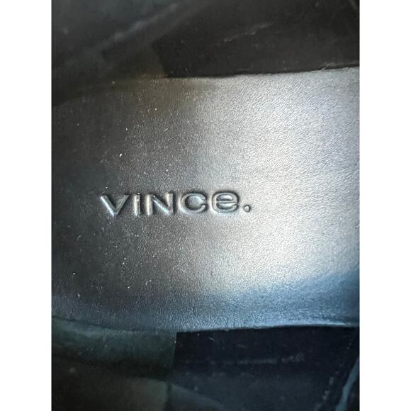 Vince Warren Black Suede White Platform Round Toe Slip On Skate Sneaker Shoes 7 - Picture 11 of 13